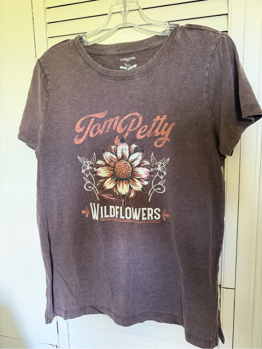 Maurices Tom Petty Wildflowers Graphic Tee - Dusty Plum